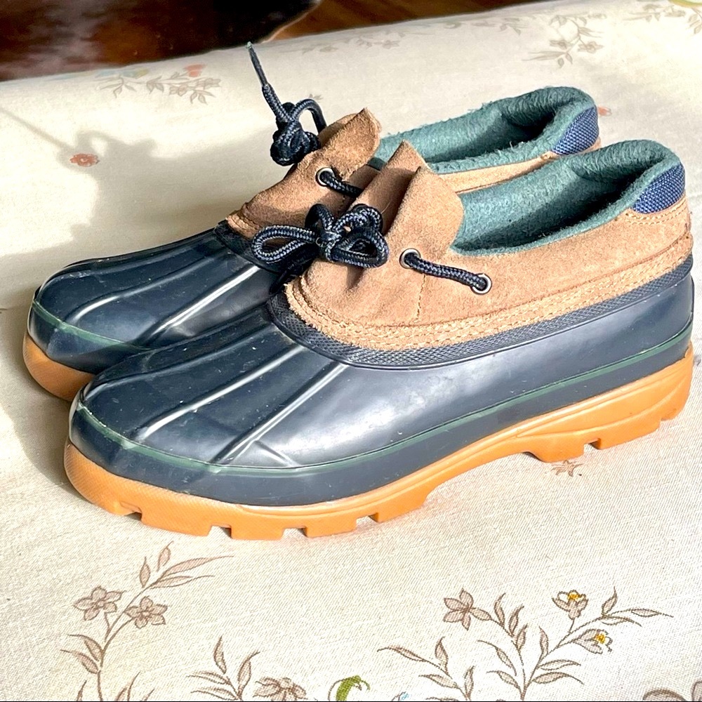 VTG 80s topsiders waterproof lined London Fog Towne Martha Duck Shoes / Boots